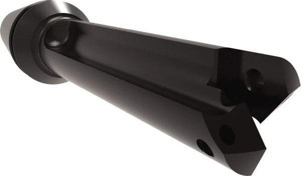 Allied Machine and Engineering - Series Z, 7/16 to 1/2" Diam, ER16 ER Collet, Straight Flute Spade Drill - 1-3/8" Max Depth, 1-29/32" Body Length, 3-5/64" OAL, Short Length, Through Coolant - Eagle Tool & Supply
