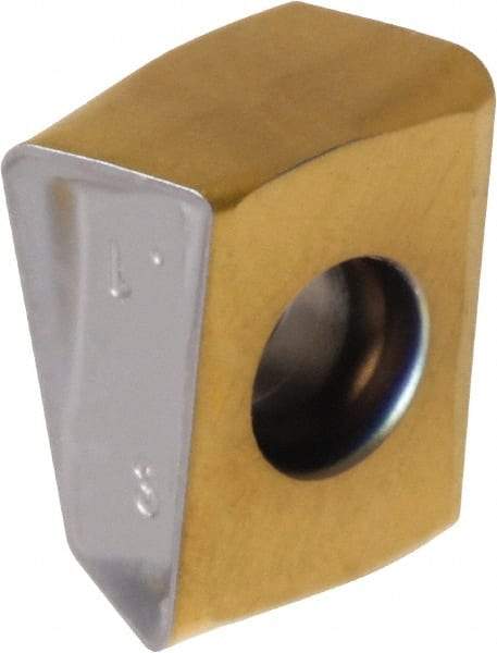 Iscar - T490 LNMT080408 PNR Grade IC810 Carbide Milling Insert - AlTiN/TiN Finish, 0.2925" Thick, 0.8mm Corner Radius - Eagle Tool & Supply