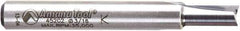 Amana Tool - 3/16" Diam, 1/4" Shank Diam, 7/16" Length of Cut, 2 Flute Straight Plunge Router Bit - 2" Overall Length, Solid Carbide - Eagle Tool & Supply