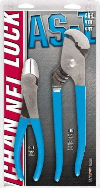 Channellock - 2 Piece Plier Set - Comes in Display Card - Eagle Tool & Supply