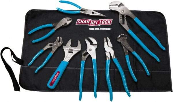 Channellock - 8 Piece Plier Set - Comes in Tool Roll - Eagle Tool & Supply