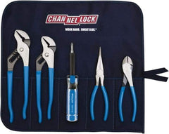 Channellock - 5 Piece Plier Set - Comes in Tool Roll - Eagle Tool & Supply