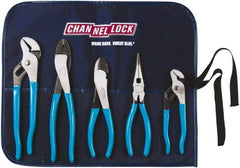 Channellock - 5 Piece Plier Set - Comes in Tool Roll - Eagle Tool & Supply