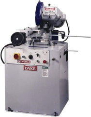 Dake - Variable Cutting Speed, 350mm Blade Diam, Cold Saw - 20 to 105 RPM Blade Speed, Floor Machine, 3 Phase, Compatible with Ferrous/Non-Ferrous Material - Eagle Tool & Supply