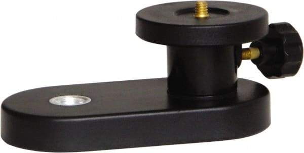 Johnson Level & Tool - 3-3/4 Inch Long x 5-1/2 Inch Wide, Level Tripod Adapter - Black, Use With 5/8 Inch-11 Threaded Tripod - Eagle Tool & Supply