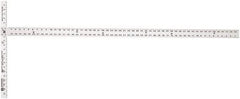Johnson Level & Tool - 54" Blade Length x 1-1/2" Blade Width, 22" Base Length x 2" Base Width Aluminum Square - 0.008" Accuracy - Eagle Tool & Supply