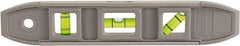 Johnson Level & Tool - Magnetic 9" Long 3 Vial Torpedo Level - Aluminum, Gray, 1 Plumb, 1 Level & 1 45° Vials - Eagle Tool & Supply