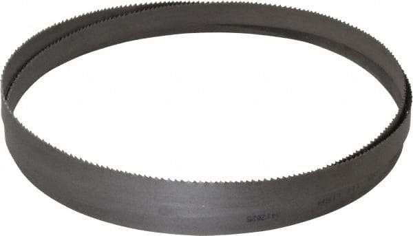 Lenox - 10 to 14 TPI, 5' 4-1/4" Long x 1/2" Wide x 0.025" Thick, Welded Band Saw Blade - Bi-Metal, Toothed Edge, Raker Tooth Set, Flexible Back, Contour Cutting - Eagle Tool & Supply