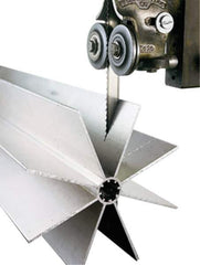Lenox - 6 TPI, 6' 8" Long x 1/4" Wide x 0.025" Thick, Welded Band Saw Blade - Carbon Steel, Toothed Edge, Raker Tooth Set, Flexible Back, Contour Cutting - Eagle Tool & Supply
