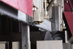 Lenox - 2 to 3 TPI, 13' 5" Long x 1-1/4" Wide x 0.042" Thick, Welded Band Saw Blade - M42, Bi-Metal, Toothed Edge, Modified Raker Tooth Set, Flexible Back - Eagle Tool & Supply