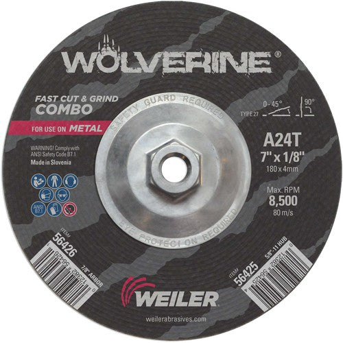 WEILER 7″ × 1/8″ TYPE 27 - Eagle Tool & Supply