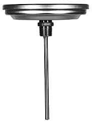 Wika - 6 Inch Long Stem, Stainless Steel, Back Connected Bi-Metal Thermometer - -70 to 70°C, 1% Accuracy - Eagle Tool & Supply