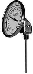 Wika - 4 Inch Long Stem, Stainless Steel, Adjustable Angle Bi-Metal Thermometer - -15 to 90°C, 1% Accuracy - Eagle Tool & Supply