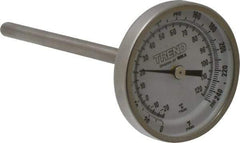 Wika - 4 Inch Long Stem, 2 Inch Dial Diameter, Stainless Steel, Back Connected Bi-Metal Thermometer - -20 to 120°C, 1% Accuracy - Eagle Tool & Supply