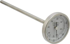 Wika - 6 Inch Long Stem, 2 Inch Dial Diameter, Stainless Steel, Back Connected Bi-Metal Thermometer - 65 to 400°C, 1% Accuracy - Eagle Tool & Supply