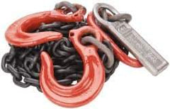 Lift-All - 5' Long, 3,600 Lb Basket Capacity, 3,600 Lb Vertical Capacity, Steel Web Sling - DOS Chain Sling, 7/32" Diam Chain - Eagle Tool & Supply