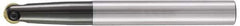 LMT - 3/8" Cut Diam, 1.38" Max Depth of Cut, 1/2" Shank Diam, 5.1" OAL, Indexable Ball Nose End Mill - 1.38" Head Length, Straight Shank, EBG-R-T Toolholder, GWS 10, WPB 0375, WPR 0375, WPV 0375. Insert - Eagle Tool & Supply