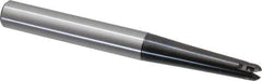 LMT - 1/4" Cut Diam, 1.57" Max Depth of Cut, 3/8" Shank Diam, 3.54" OAL, Indexable Ball Nose End Mill - 1.57" Head Length, Straight Shank, EBG-R-T Toolholder, WPR 0250 Insert - Eagle Tool & Supply