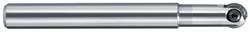 LMT - 1/2" Cut Diam, 1/4" Max Depth of Cut, 1/2" Shank Diam, 120mm OAL, Indexable Ball Nose End Mill - 1.38" Head Length, Straight Shank, EBG-R-NC Toolholder, WPB 0500, WPR 0500 Insert - Eagle Tool & Supply