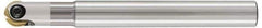 LMT - 3/8" Cut Diam, 1.97" Max Depth of Cut, 3/8" Shank Diam, 5.91" OAL, Indexable Ball Nose End Mill - 1.97" Head Length, Straight Shank, EBG-R-NC Toolholder, WPB 0375, WPR 0375 Insert - Eagle Tool & Supply