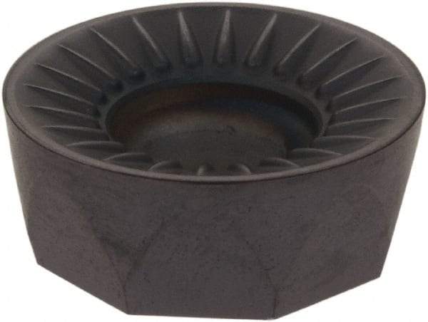LMT - RCKX1606M0 TR Grade LC610T Carbide Milling Insert - TiAlN/TiN Finish, 1/4" Thick, 16mm Inscribed Circle - Eagle Tool & Supply