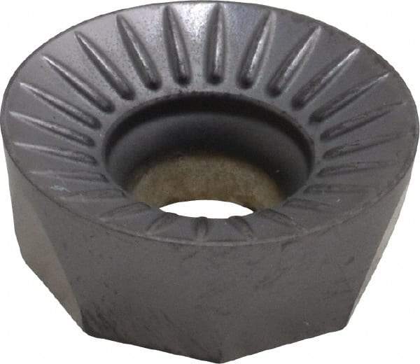 LMT - RCKX1606M0 TR Grade LC610T Carbide Milling Insert - TiAlN Finish, 1/4" Thick, 16mm Inscribed Circle - Eagle Tool & Supply