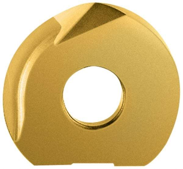 LMT - WPR0750 CF Grade LC610T Carbide Milling Insert - TiAlN/TiN Finish, 0.12" Thick, 3/4" Inscribed Circle - Eagle Tool & Supply
