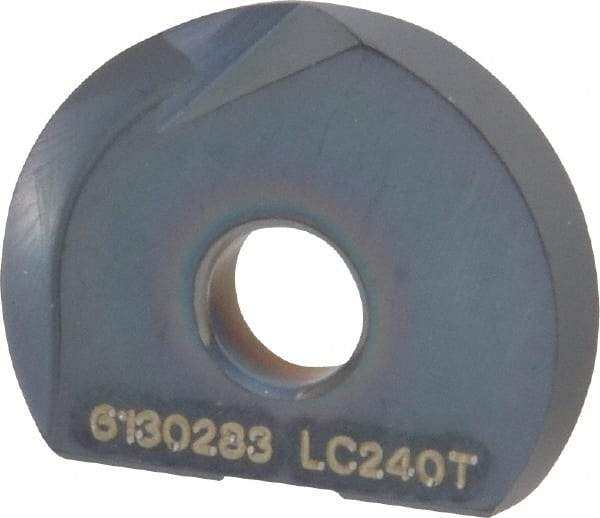 LMT - WPR0750 CF Grade LC240T Carbide Milling Insert - TiAlN/TiN Finish, 0.12" Thick, 3/4" Inscribed Circle - Eagle Tool & Supply
