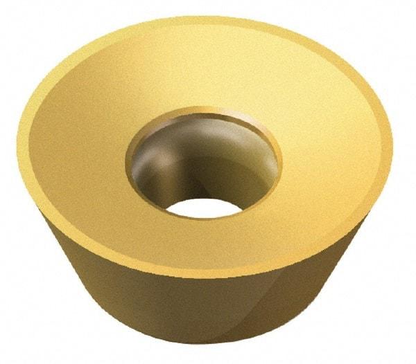 LMT - RCHX1606M0 TR Grade LC240T Carbide Milling Insert - TiAlN/TiN Finish, 1/4" Thick, 0.63" Inscribed Circle - Eagle Tool & Supply