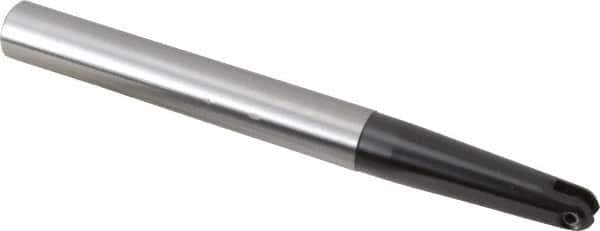 LMT - 1/2" Cut Diam, 2.36" Max Depth of Cut, 5/8" Shank Diam, 6.3" OAL, Indexable Ball Nose End Mill - 2.36" Head Length, Straight Shank, EBG-R-T Toolholder, WPR 0500 Insert - Eagle Tool & Supply