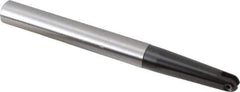 LMT - 1/2" Cut Diam, 2.36" Max Depth of Cut, 5/8" Shank Diam, 6.3" OAL, Indexable Ball Nose End Mill - 2.36" Head Length, Straight Shank, EBG-R-T Toolholder, WPR 0500 Insert - Eagle Tool & Supply