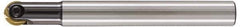 LMT - 5/8" Cut Diam, 2.09" Max Depth of Cut, 5/8" Shank Diam, 6.3" OAL, Indexable Ball Nose End Mill - 2.09" Head Length, Straight Shank, EBG-R Toolholder, WPR 0625 Insert - Eagle Tool & Supply