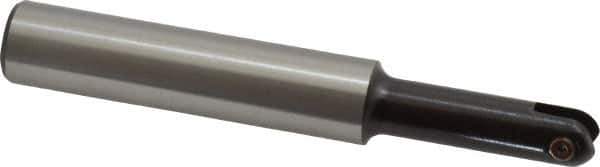 LMT - 3/8" Cut Diam, 1.34" Max Depth of Cut, 1/2" Shank Diam, 3.54" OAL, Indexable Ball Nose End Mill - 1.34" Head Length, Straight Shank, EBG-R Toolholder, WPR 0375 Insert - Eagle Tool & Supply