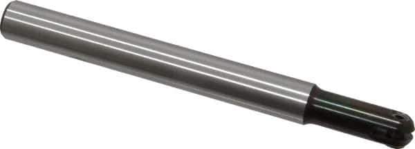 LMT - 1/2" Cut Diam, 1.26" Max Depth of Cut, 1/2" Shank Diam, 5.12" OAL, Indexable Ball Nose End Mill - 1.26" Head Length, Straight Shank, EBG-R Toolholder, WPR 0500 Insert - Eagle Tool & Supply