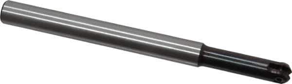 LMT - 1/2" Cut Diam, 1.81" Max Depth of Cut, 1/2" Shank Diam, 5.91" OAL, Indexable Ball Nose End Mill - 1.81" Head Length, Straight Shank, EBG-R Toolholder, WPR 0500 Insert - Eagle Tool & Supply