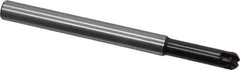 LMT - 1/2" Cut Diam, 1.81" Max Depth of Cut, 1/2" Shank Diam, 5.91" OAL, Indexable Ball Nose End Mill - 1.81" Head Length, Straight Shank, EBG-R Toolholder, WPR 0500 Insert - Eagle Tool & Supply
