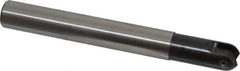 LMT - 3/4" Cut Diam, 1.77" Max Depth of Cut, 3/4" Shank Diam, 6.3" OAL, Indexable Ball Nose End Mill - 1.77" Head Length, Straight Shank, EBG-R Toolholder, WPR 0750 Insert - Eagle Tool & Supply