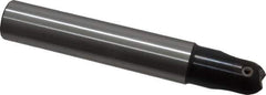 LMT - 1" Cut Diam, 1.77" Max Depth of Cut, 1" Shank Diam, 6.3" OAL, Indexable Ball Nose End Mill - 1.77" Head Length, Straight Shank, EBG-R Toolholder, WPR 1000 Insert - Eagle Tool & Supply