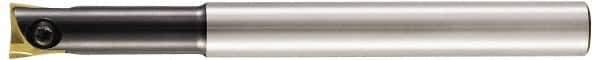 LMT - 1/2" Cut Diam, 1.34" Max Depth of Cut, 1/2" Shank Diam, 5.2" OAL, Indexable Square Shoulder End Mill - WPB 0500, WPV 0500 Inserts, Cylindrical Shank - Eagle Tool & Supply