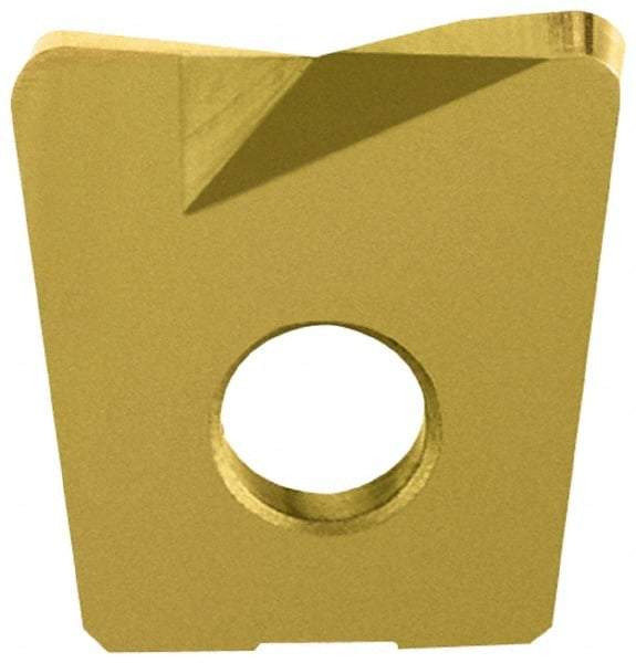 LMT - WPB0625 Grade LC610T Carbide Milling Insert - TiAlN/TiN Finish, 0.12" Thick, 5/8" Inscribed Circle, 0.032" Corner Radius - Eagle Tool & Supply