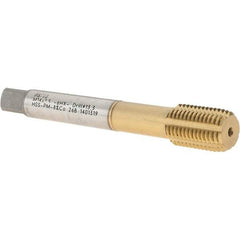 LMT - M14x1.50 Metric Fine 6HX Modified Bottoming Thread Forming Tap - Powdered Metal High Speed Steel, TiCN Finish, 3.937" OAL, 0.787" Thread Length, Right Hand Thread - Eagle Tool & Supply