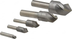 M.A. Ford - 5 Piece, 1/4 to 1" Head Diam, 90° Included Angle, Single End Countersink Set - Eagle Tool & Supply
