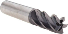 M.A. Ford - 3/4", 5 Flute, Single End, Solid Carbide, 0.015" Corner Radius End Mill - 4" OAL, 38° Helix, Right Hand Flute, 1-1/2" LOC, Right Hand Cut - Eagle Tool & Supply