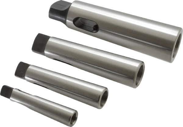 Value Collection - Morse Taper Sleeve Sets Type: Standard Reducing Sleeve Set Minimum Inside Morse Taper Size: MT1 - Exact Industrial Supply