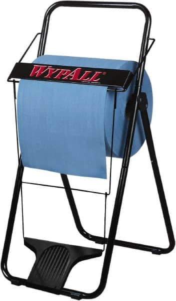 WypAll - Black Hands Free Wipe Dispenser - 33" High x 16-3/4" Wide 18-1/2" Deep - Eagle Tool & Supply