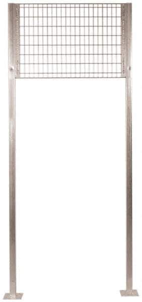 Folding Guard - 10 Ft. Tall Transome Kit - For Galvanized Welded Wire Partitions, for Temporary Structures - Eagle Tool & Supply