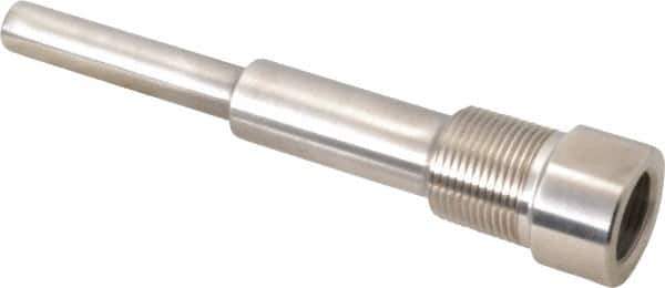 Alloy Engineering - 6 Inch Overall Length, 3/4 Inch Thread, 316 Stainless Steel Standard Thermowell - 4-1/2 Inch Insertion Length - Eagle Tool & Supply