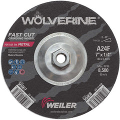 7X1/4 TYPE 27 GRINDING WHEEL A24R - Eagle Tool & Supply
