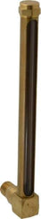 LDI Industries - 7-1/2 Inch Long Sight, 3/8 Inch Thread Size, Buna-N Seal Short Elbow, Vented Oil-Level Indicators and Gauge - 8-11/16 Inch Length to Center of Base - Eagle Tool & Supply