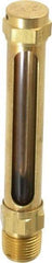 LDI Industries - 2-3/4 Inch Long Sight, 3/8 Inch Thread Size, Buna-N Seal Straight to Male Thread, Vented Oil-Level Indicators and Gauge - 4-1/2 Inch Length - Eagle Tool & Supply